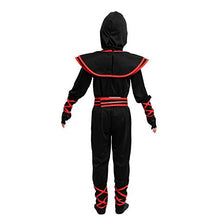 Load image into Gallery viewer, Spooktacular Creations Halloween Red Ninja Muscle Costume Deluxe Set for Boys, Unisex Kungfu Outfit for Kids 3-14yr with Foam Accessories ( 10 - 12 yrs )

