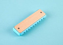 Load image into Gallery viewer, Hape Blues Harmonica | 10 Hole Wooden Musical Instrument Toy for Kids, Blue (E8915)
