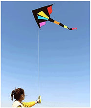 Load image into Gallery viewer, Kites kiteTriangle Long Tail Kite with Kite String and Kite Reel Easy to Fly Children and Adults Beginner Kite, Very Suitable for Outdoor Activities-Colorful 180X325cm llxyzrzbhd708(Color:800M LINE)
