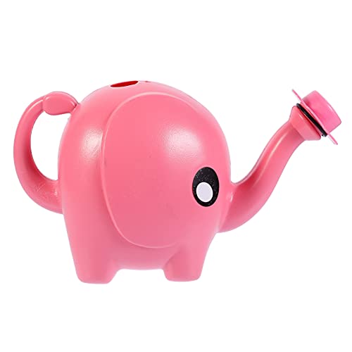 2pcs Kids Watering Can Animal Elephant Shaped Garden Water Can Bucket for Kids Children Toddlers Gardening Kettle Tool Rosy