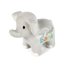 Load image into Gallery viewer, My Babys First Bank Piggy Bank  Ceramic Animal Bank and Nursery Piggy Bank for Baby Boys, Girls, Toddlers, and Kids (Elephant)
