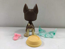 Load image into Gallery viewer, Littlest Pet Shop LPS#817 Brown Great Dane Dog Toy W/Accessories
