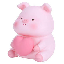 Load image into Gallery viewer, Cute Piggy Bank, Lovely Pig Bank Toy Coin Bank Money Saving Box Jar with Night Light for Children Gift Home Decoration(Type A)
