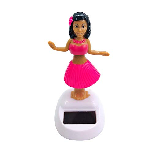 Ridecle Solar Dancing Toys Girl Bobble Shaking Head Doll Dancing Figure Toy Car Dashboard Figurine Decoration Ornament