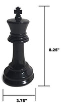 Load image into Gallery viewer, MegaChes Outdoor Plastic Replacement Chess Piece - King - 8 Inches Tall - Black - Not Intended for Home Decor
