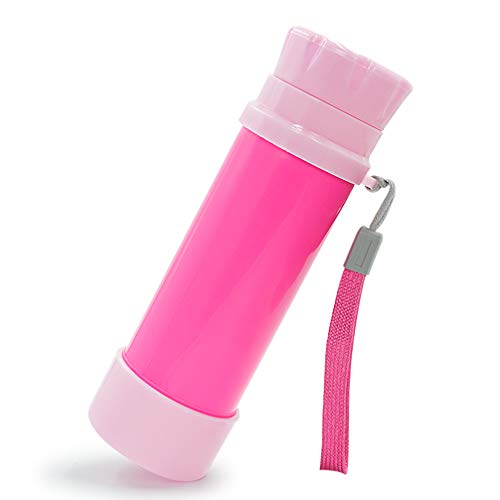 Luwint Portable Pocket Pirate Monocular Telescope - Retractable Educational Science Toys Spyglass for Kids Boys Girls (Rose Red/Pink)