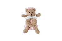 Mud Pie Ring Rattle and Lovey Set (Pink Bear)