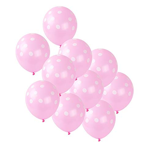 Xunsdzsw Party Balloons 10/20 pcs 12inch Balloons Black and White Baby Birthday Wedding Decoration Supplies Party (Color : Pink, Shape : 20 Pcs)
