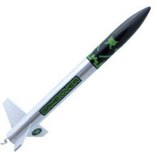 Load image into Gallery viewer, CUSTOM Flying Model Rocket Kit Game Over 10042
