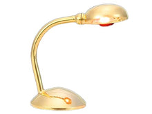 Load image into Gallery viewer, Melody Jane Dollhouse Modern Desk Lamp Gold Reading Light 12V Electric Lighting Accessory
