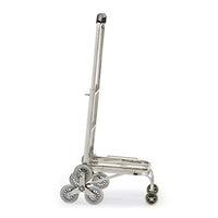 Stainless Steel Shopping Cart Can Climb Stairs Hand Cart Folding Portable Handling Truck