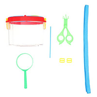 NUOBESTY 3pcs Kids Bug Catcher Kit Explorer Bug Collection Box Magnifying Glass Tweezer for Boys and Girls Toddlers Science Educational Playset