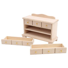 Load image into Gallery viewer, GLOGLOW Mini Dollhouse Furniture, 1:12 Simulation Wooden Cabinet Drawers Model Miniature Furniture Doll House Accessory
