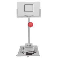 Mini Basketball Toy Set, Aluminium Alloy Mini Table Toys Desktop Folding Basketball Machine Shooting Basketball Hoop Shot Counter Game Parent-Child Interactive Game Gift