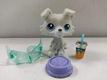 Load image into Gallery viewer, Littlest Pet Shop LPS#363 Grey Collie Dog Toy W/Accessories
