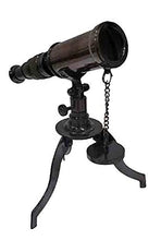 Load image into Gallery viewer, Nautical Brass Antique Table Top Telescope with Stand Home Decor Toy Gift
