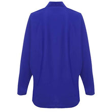 Load image into Gallery viewer, ZEFOTIM Women Long Sleeve Off Shoulder Solid Color Casual Shirt Easy Blouse Tops(Large,Blue)
