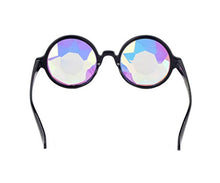 Load image into Gallery viewer, Premium Kaleidoscope Cosplay Goggles Best Rave Diffraction Crystal Lenses Black
