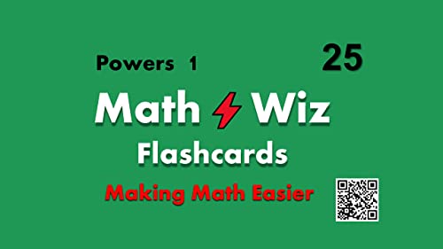 Math Wiz Flashcards Deck 25 Powers Roots 1