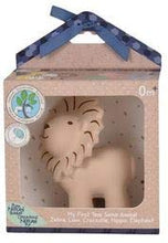 Load image into Gallery viewer, Tikiri My First Safari Lion Natural Rubber Rattle (Brown)
