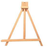 Yencoly Table Easel Stand,Small Table Easel Stand Beech Desktop Wedding Photo Display Decoration Art Supplies Natural Wood Decorative Display Table