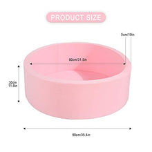 Load image into Gallery viewer, UHAPPYEE Soft Ball Pit for Toddler, 35&quot; x 12&quot; Foam Ball Pit with Removable Cover, Indoor Memory Sponge Round Ball Pit Without Balls - Pink
