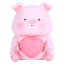 Load image into Gallery viewer, Cute Piggy Bank, Lovely Pig Bank Toy Coin Bank Money Saving Box Jar with Night Light for Children Gift Home Decoration(Type A)
