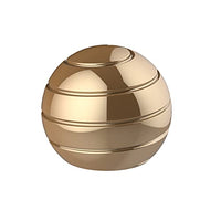 Kinetic Desk Toy Ball, Fidget Spinning Desktop Toy Ball for Adults for Office, Full Body Opcical Illusion Toys - 1.77, Gold