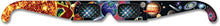 Load image into Gallery viewer, Rainbow Symphony 3D Fireworks Glasses -Planet #2 Design, Package of 50
