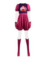 Fans-us Womens&Girls Steven Garnet Cosplay Costume Romper Gloves Socks Full Set (XXL, Rosy)