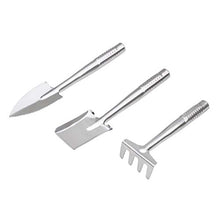 Load image into Gallery viewer, NUOBESTY 3 Pcs 1 Set Thick Flat Gardening Tools Gardening Supplies Plant Gardening Tools ( Steel Color )
