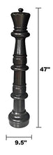 Load image into Gallery viewer, MegaChess Individual Plastic Chess Piece - Queen - 47 inches Tall - Black - Not Intended for Home Decor
