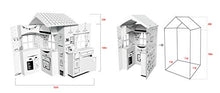 Load image into Gallery viewer, ANBOX My House Coloring Paper House, Children Kitchen Play ANP_K01 / Made in Korea / 40&quot; Wx28 Dx49.7 H (1020mmx710mmx1264mm) / Corrugated Cardboard
