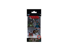Load image into Gallery viewer, Jada Toys Dungeons &amp; Dragons Nanofigs Set of 4 Nano Collectable Figures Die-Cast, Drizzt Drow Elf Ranger, Human Fighter, Dragonborn Cleric, Mind Flayer, Toy Figures 4 Pieces/Set, 4 cm, Ages 12 and Up
