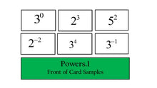 Load image into Gallery viewer, Math Wiz Flashcards Deck 25 Powers Roots 1
