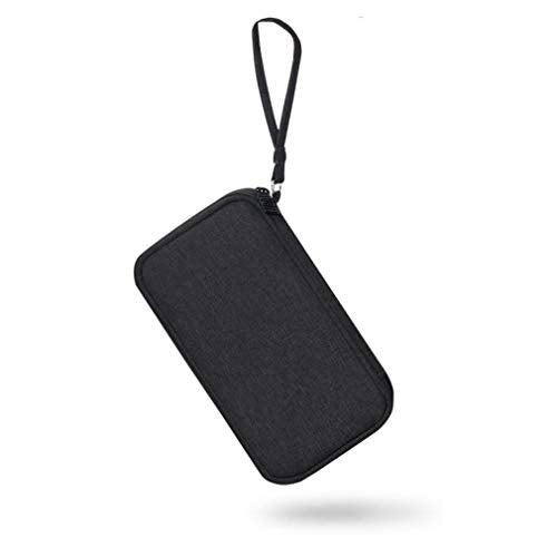 GUAngqi Gadgets Carrying Case Pouch,Electronics Cellphone Accessories Carrying Case Phone Headset Data Cable Storage Bag,Black