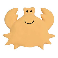 Load image into Gallery viewer, Tikiri Toys Ocean Buddies Crab Natural Rubber Rattle (Yellow)
