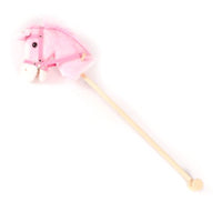 WeRChristmas 3.1ft (95cm) Pink Stick Hobby Horse with Neigh & Clip Clop Sounds-18 Months