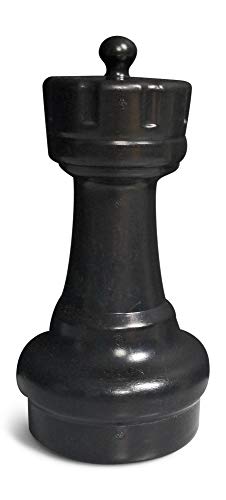 MegaChess Individual Chess Piece - Rook - 8.5 Inches Tall - Black - Not Intended for Home Decor
