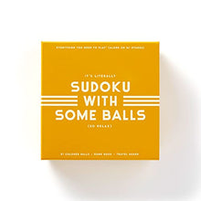 Load image into Gallery viewer, Sudoku with Some Balls Sudoku Game Set from Brass Monkey - Sudoku with a Twist, Perfect for Traveling, 7.8&quot; Square, Unique Design, Makes a Great Gift
