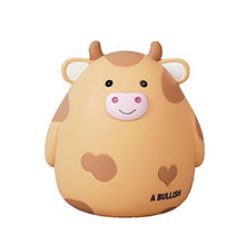 Load image into Gallery viewer, Hengqiyuan Cow Piggy Bank, Soft Plastic Fund, Home Decoration, Handicrafts, Cute Car Decoration, Suitable for Living Room, Bedroom, Children&#39;s Room (1Pcs),Khaki
