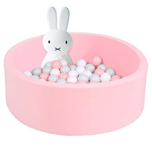 Load image into Gallery viewer, UHAPPYEE Soft Ball Pit for Toddler, 35&quot; x 12&quot; Foam Ball Pit with Removable Cover, Indoor Memory Sponge Round Ball Pit Without Balls - Pink
