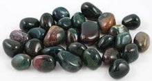 Load image into Gallery viewer, 1 lb Bloodstone tumbled stones
