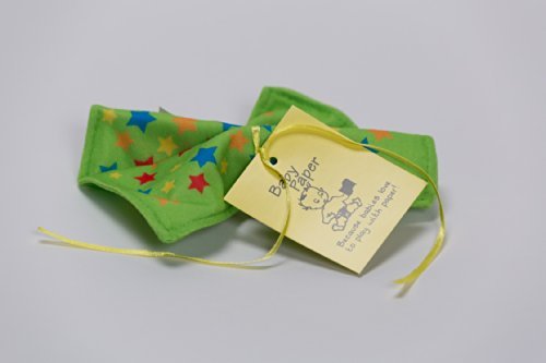 Baby Paper Crinkly Baby Toy, Green with Stars