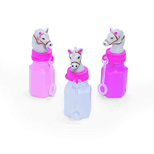 Pink Cowgirl Horse Bubbles Bottles (12 pieces) Birthday Party Favors