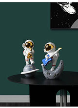 Load image into Gallery viewer, Ceramic Joe Astronaut Band Desktop Toys Home Office Car Decoration Creative Astronaut Dolls (Guitar Player - Gold)
