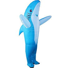 Load image into Gallery viewer, Inflatable Costume Shark Game Fancy Dress Party Jumpsuit Cosplay Outfit Prop,Perfect Child Intellectual Toy Gift Set Blue
