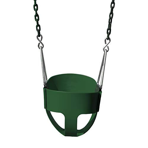 Gorilla Playsets 04-0008-G/G Full Bucket Toddler Swing, Bucket, Green 60