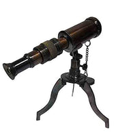 Nautical Brass Antique Table Top Telescope with Stand Home Decor Toy Gift