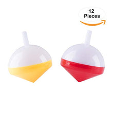 Load image into Gallery viewer, Hammont Chanukah Themed Spinning Tops Dreidels (12 Pack) Multicolor with Light &amp; Traditional Hanukkah Theme - Gift for Kids and Party Game Lovers (2 Packs of 6)
